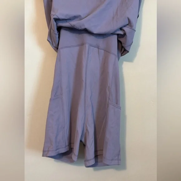 FLZ Lilac Spaghetti-Strap Mini Dress with built in shorts Women’s size medium. - Picture 6 of 11